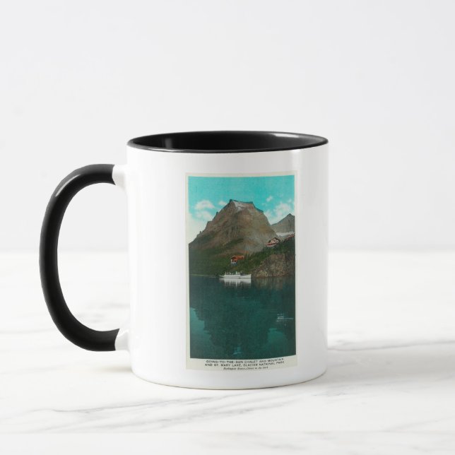 Taza Vista De Chalet De Going-To-The-Sun (Izquierda)