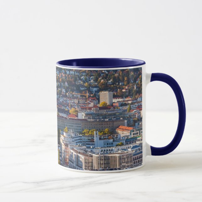 Taza Vista de ciudad elevada de Stuttgart (Derecha)