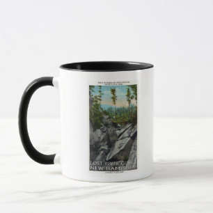 Taza Vista de entrada de una antigua garganta glacial