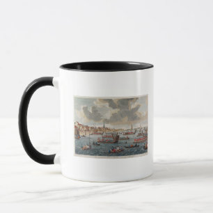 Taza Vista de Gravesend con las tropas