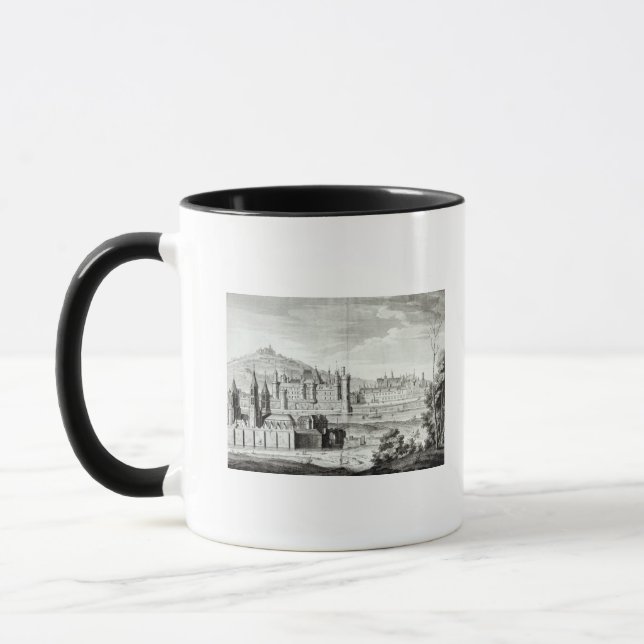 Taza Vista de la abadía de Santo-Germán-DES-Pres (Izquierda)