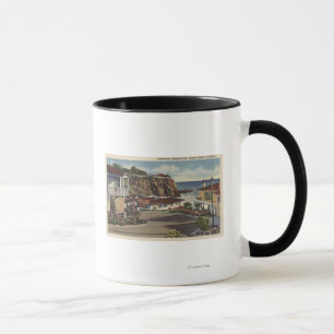 Taza Vista de la bahía y de residencias esmeralda