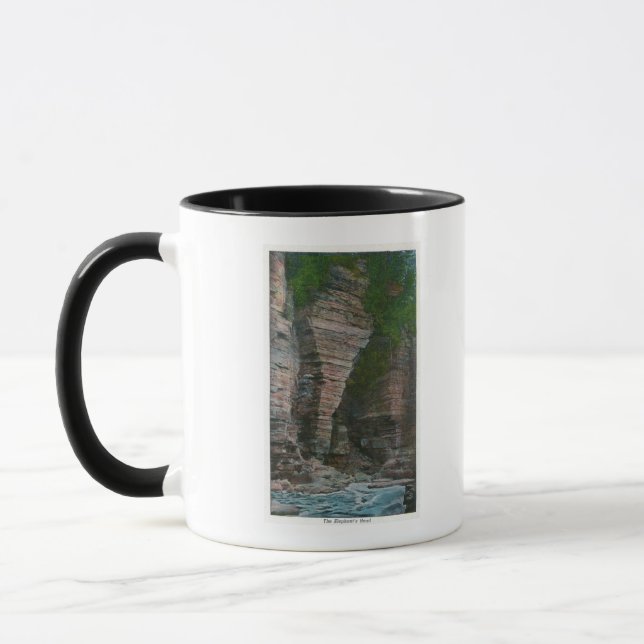Taza Vista de la cabeza del elefante (Izquierda)