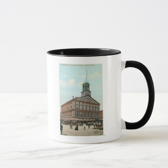 Taza Vista de la calle del Faneuil Hall (Derecha)