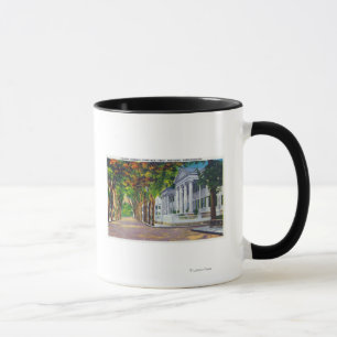 Taza Vista de la calle principal superior de las mansio