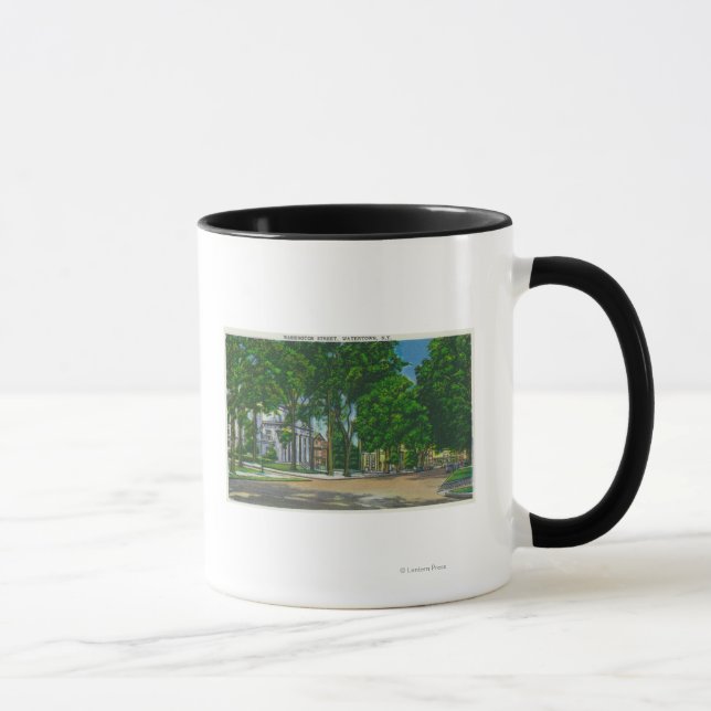 Taza Vista de la calle Washington (Derecha)