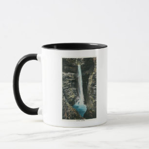Taza Vista de la cascada de la caverna