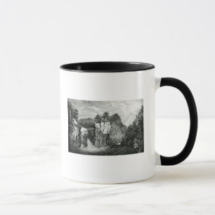Taza Vista de la cascada del río de Passaic, New Jerse