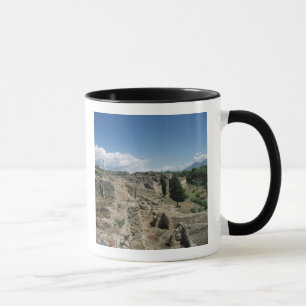 Taza Vista de la ciudad arruinada