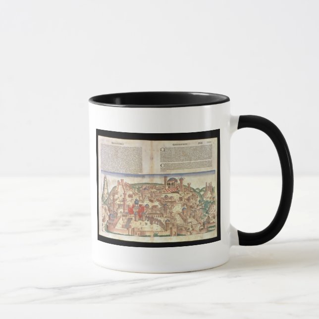 Taza Vista de la ciudad de Jerusalén, de la Nuremberg (Derecha)