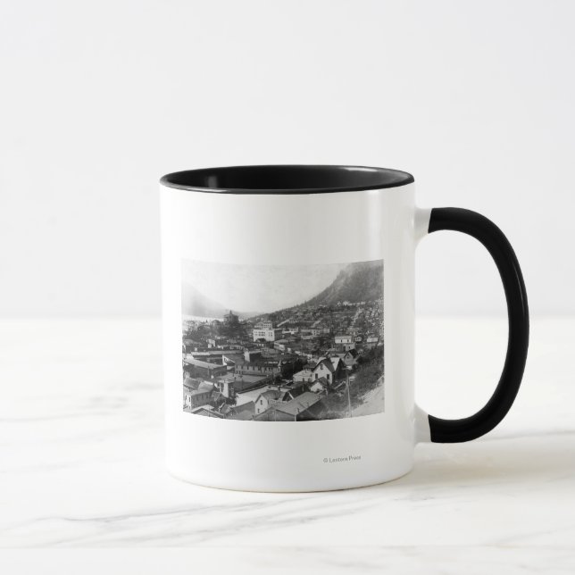 Taza Vista de la ciudad de Juneau, Alaska Fotografía (Derecha)