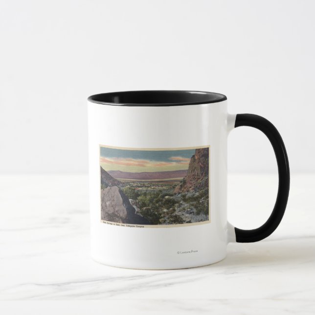Taza Vista de la ciudad desde el cañón de Tahquitz (Derecha)