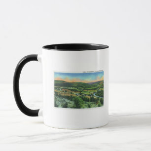 Taza Vista de la ciudad desde las montañas de Sullivan