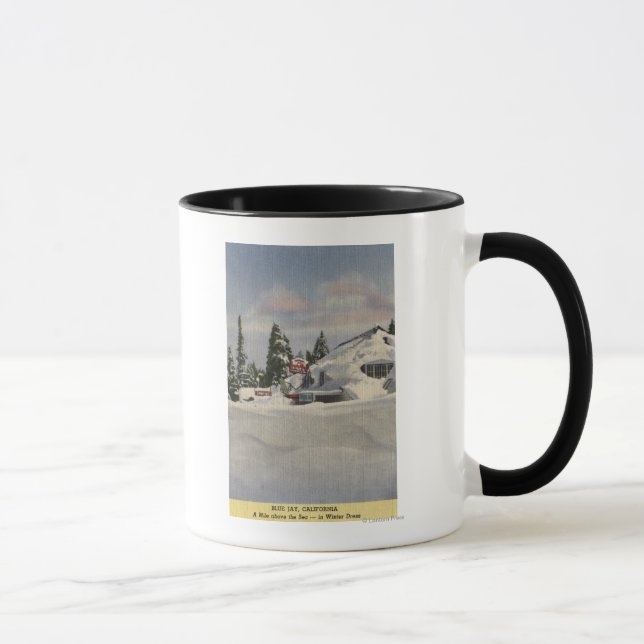 Taza Vista de la ciudad en invierno (Derecha)