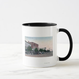 Taza Vista de la ciudad principal de StreetScott, KS