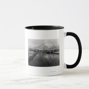 Taza Vista de la costa en Valdez, fotografía de Alaska