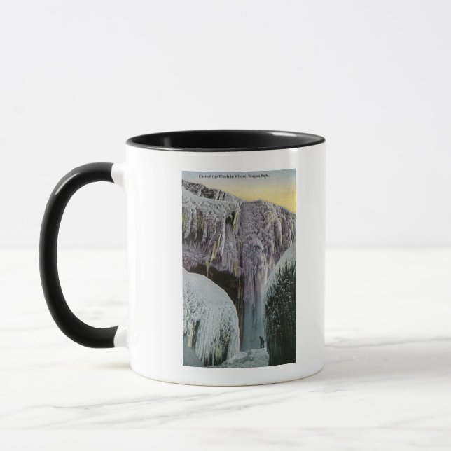 Taza Vista de la cueva de los vientos en invierno (Izquierda)