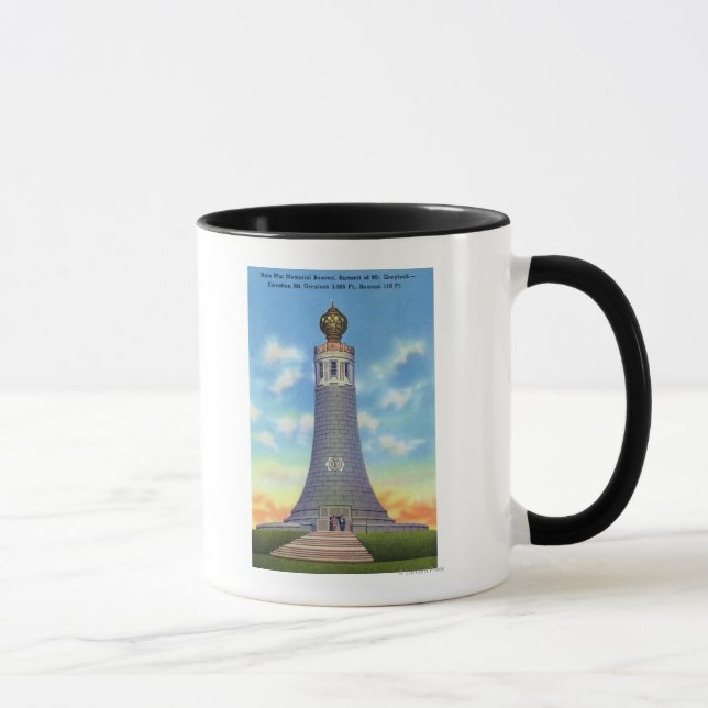 Taza Vista de la Cumbre del Monumento a la Guerra de Es (Derecha)
