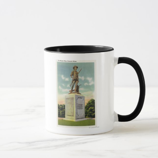 Taza Vista de la estatua del Minute Man (Derecha)