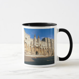 Taza Vista de la fachada de la entrada del palacio