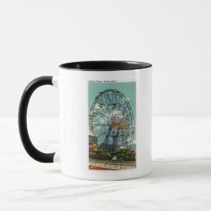 Taza Vista de la famosa noria de maravilla
