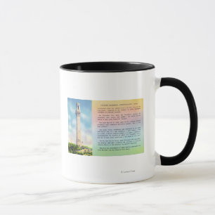 Taza Vista de la información conmemorativa y breve del