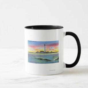 Taza Vista de la isla Boon y el faro desde York