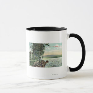 Taza Vista de la orilla del lago