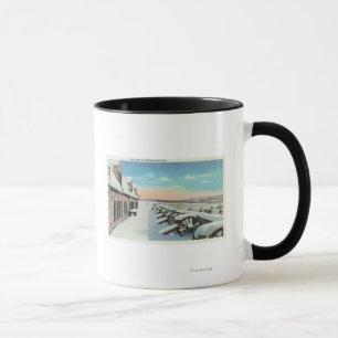 Taza Vista de la plataforma sur en invierno