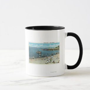 Taza Vista de la playa de los sauces de Salem