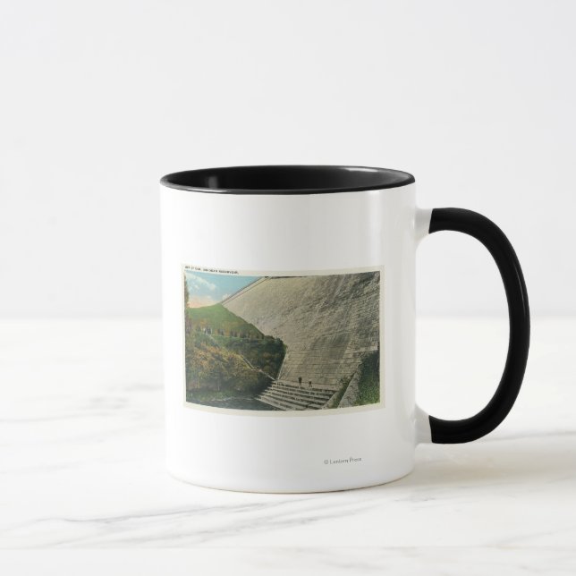 Taza Vista de la presa de Ashokan (Derecha)
