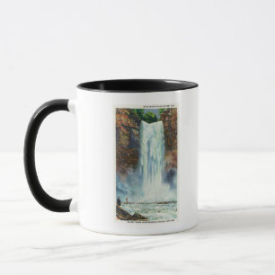 Taza Vista de las caídas de taughannock desde abajo