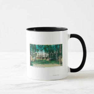 Taza Vista de las caídas turísticas municipales de