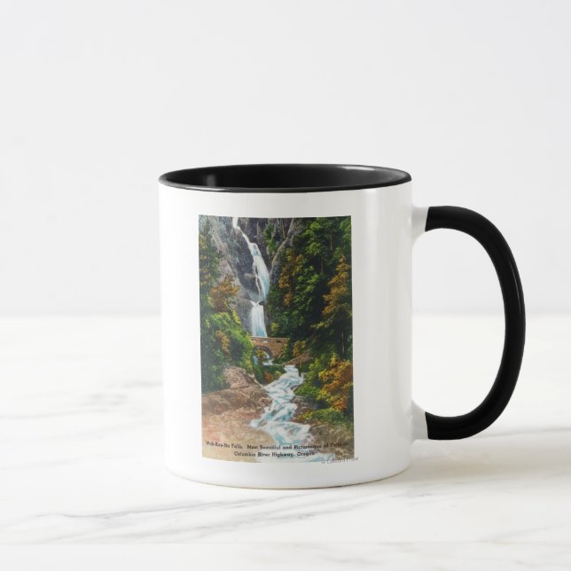 Taza Vista de las cataratas de Wah-Kee-Na (Derecha)