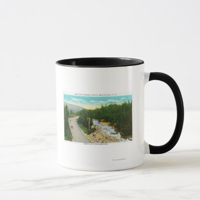 Taza Vista de las Cataratas Inferiores del Ammonosuc (Derecha)