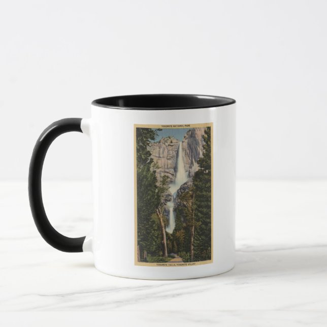 Taza Vista de las Cataratas Yosemite y el Valle (Izquierda)