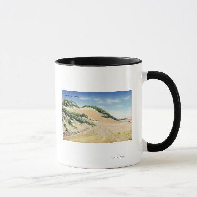 Taza Vista de las dunas de arena de Cape Cod (Derecha)