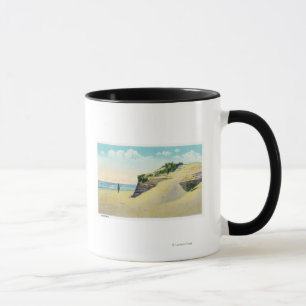 Taza Vista de las dunas de arena típicas de Nueva