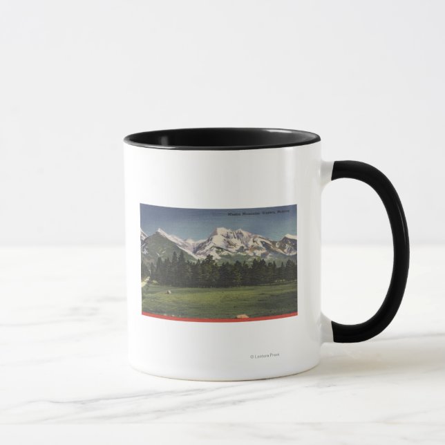 Taza Vista de las montañas de la Misión en Montana (Derecha)
