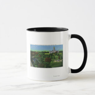 Taza Vista de los argumentos del capitolio del estado,
