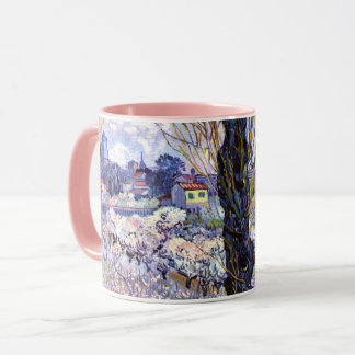 Taza Vista de los Arles, huertos floridos - Arte Van Go