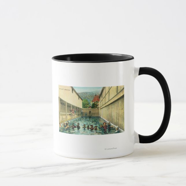 Taza Vista de los bañistas en los baños (Derecha)