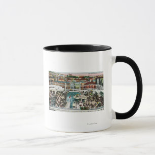 Taza Vista de los canales inclinados desde arriba de #