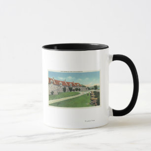 Taza Vista de los cuarteles del sur de la bandera