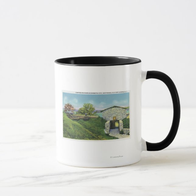 Taza Vista de los cuartos ajustantes en el Castillo Fra (Derecha)