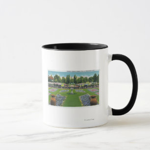 Taza Vista de los jardines del lago Chautauqua