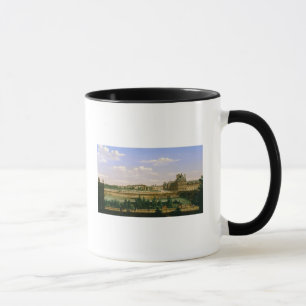 Taza Vista de los jardines y del palacio del