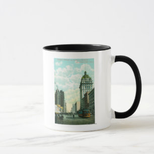 Taza Vista de Market St cerca de 3er y Kearny