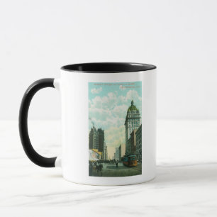Taza Vista de Market St cerca de 3er y Kearny