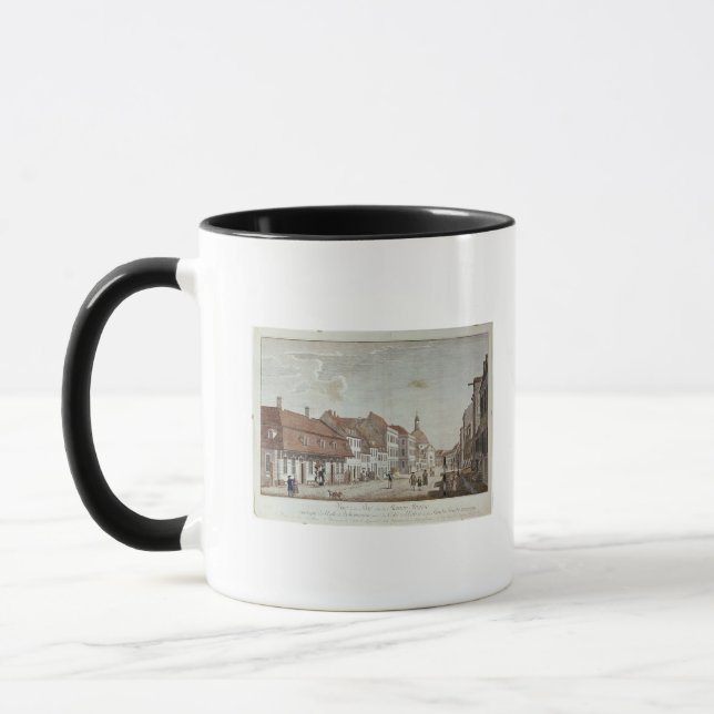 Taza Vista de Mauer Strasse, Berlín, 1776 (Izquierda)